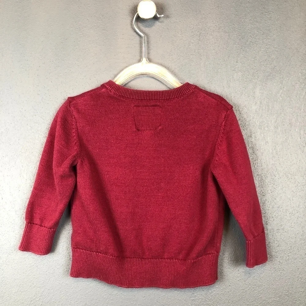 Oshkosh b’gosh Burgundy Ninja Sweater Pullover 18M